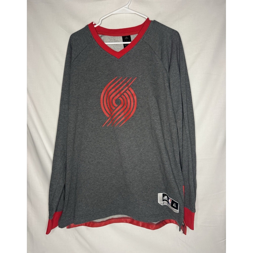 Adidas NBA Portland Trail Blazers Long Sleeve Performance Shirt Men's XL